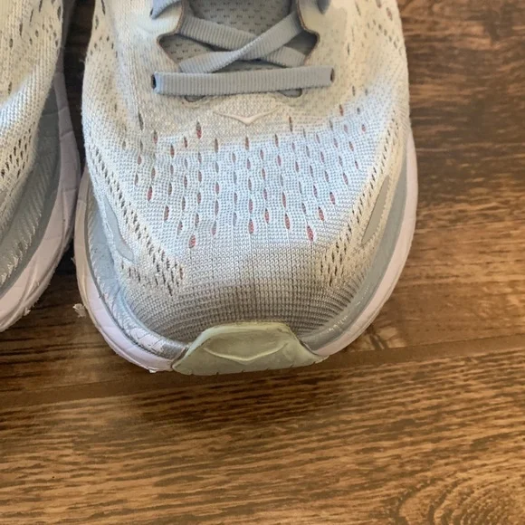 Hoka Clifton 8 Sneakers Woman's Size 9.5 B Running Shoes Trainers Light Blue - Picture 3 of 12